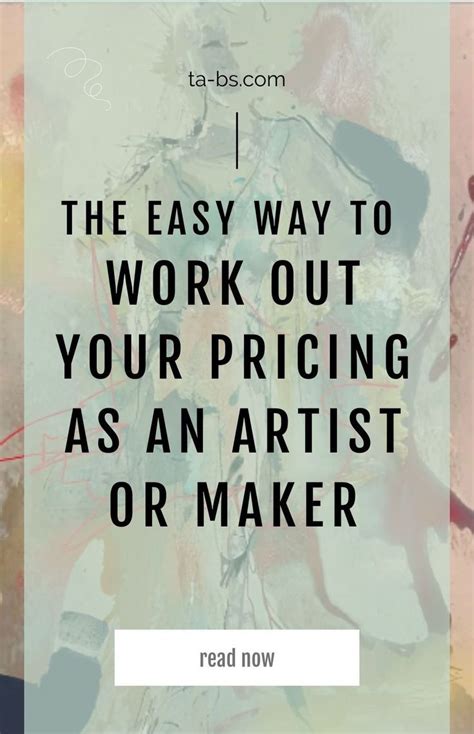 How to Price Your Artwork: This Formula Makes it Easy.